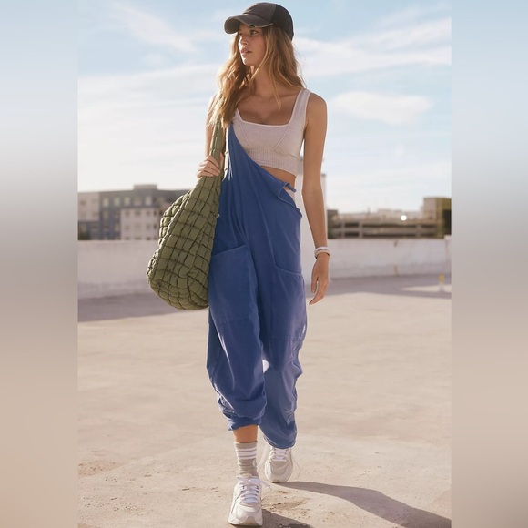 NWOT Free People FP Movement Hot Shot Onesie in Indigo Blue - Picture 7 of 13